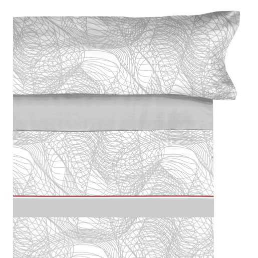 Conjunto de lençóis de microfibra Summer Infint Gris para cama 135cm Donegal Collections