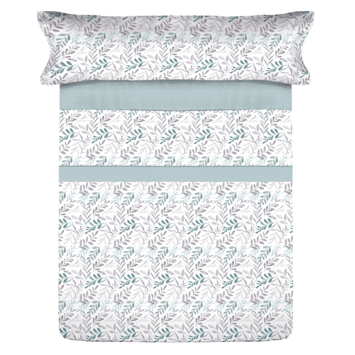 Conjunto de lençóis de microfibra Summer Dnan Aqua para cama 135cm Donegal Collections