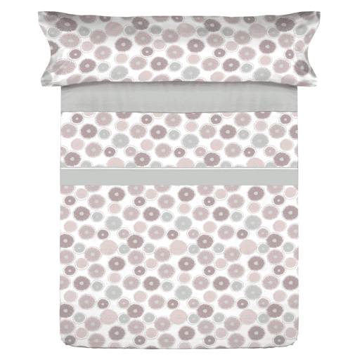 Conjunto de lençóis de microfibra Summer Levls Gris para cama 150cm Donegal Collections