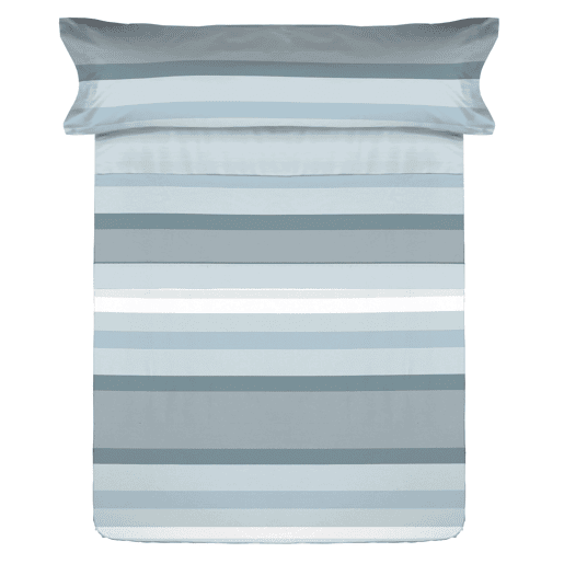 Conjunto de lençóis de microfibra Summer Nicol Azul para cama 135cm Donegal Collections
