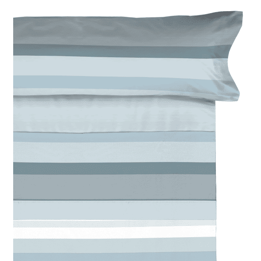 Conjunto de lençóis de microfibra Summer Nicol Azul para cama 135cm Donegal Collections