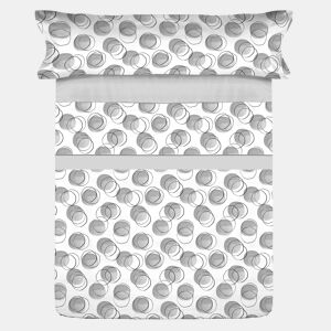 Conjunto de lençóis de microfibra Summer Clion Gris para cama 105cm Donegal Collections