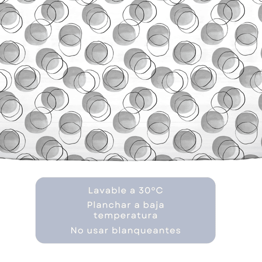 Conjunto de lençóis de microfibra Summer Clion Gris para cama 105cm Donegal Collections