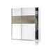 Armario Brike 2 puertas correderas Armario Brike 2 puertas correderas Blanco/ Madera