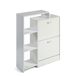 Zapatero con Estantería EASY | 2 Puertas Oscilantes 79 Zapatero con Estantería EASY | 2 Puertas Oscilantes 79 Blanco