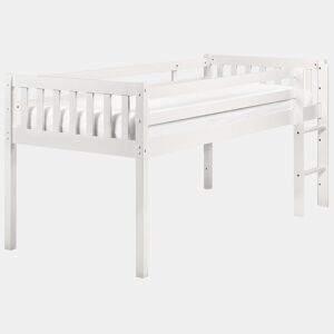 Cama de meia altura Madeira PEIPIN 90 x 200 cm Branco