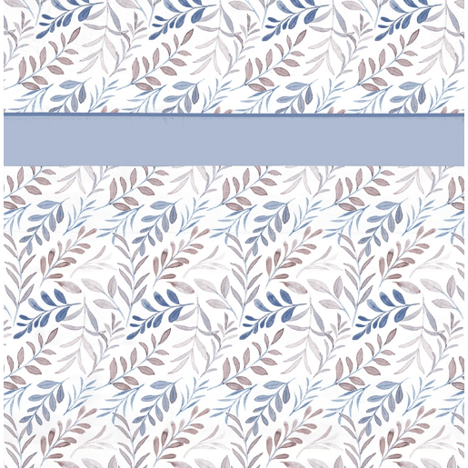 Conjunto de lençóis de microfibra Summer Dnan Azul para cama 105cm Donegal Collections