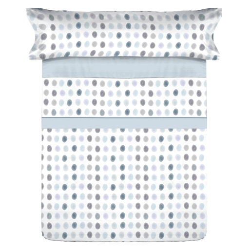 Conjunto de lençóis de microfibra Summer Gomil Azul para cama 90cm Donegal Collections