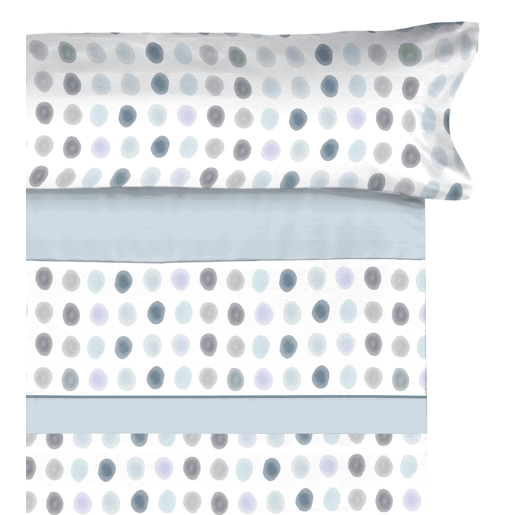 Conjunto de lençóis de microfibra Summer Gomil Azul para cama 90cm Donegal Collections