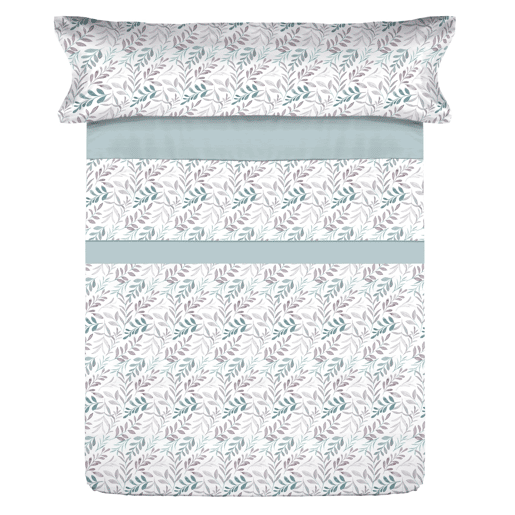 Conjunto de lençóis de microfibra Summer Dnan Aqua para cama 90cm Donegal Collections