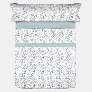 Conjunto de lençóis de microfibra Summer Dnan Aqua para cama 90cm Donegal Collections