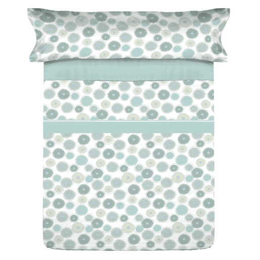 Conjunto de lençóis de microfibra Summer Levls Aqua para cama 90cm Donegal Collections