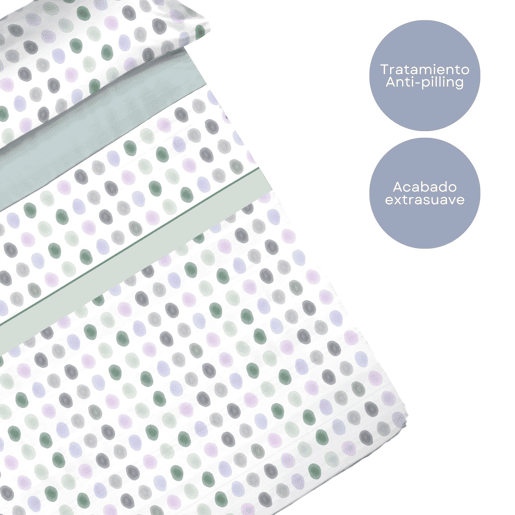 Conjunto de lençóis de microfibra Summer Gomil Aqua para cama 105cm Donegal Collections