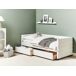 Beliani Cama con almacenaje Terciopelo MARRAY 98x214 Beliani Cama con almacenaje Terciopelo MARRAY 98x214 Crema