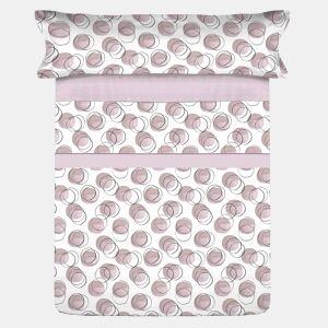 Conjunto de lençóis de microfibra Summer Clion Rosa para cama 90cm Donegal Collections