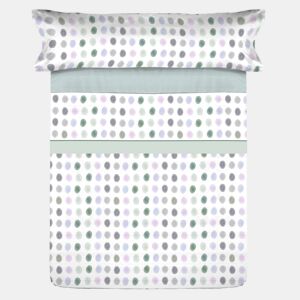 Conjunto de lençóis de microfibra Summer Gomil Aqua para cama 90cm Donegal Collections