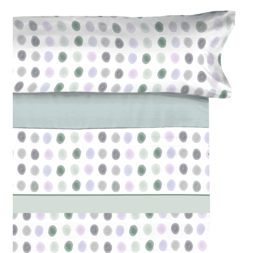 Conjunto de lençóis de microfibra Summer Gomil Aqua para cama 90cm Donegal Collections