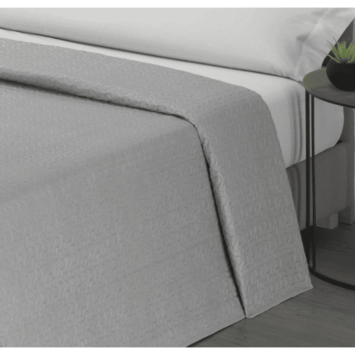 Colcha Design Reversível Cinza Cama 105cm Donegal Collections