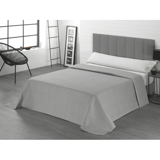 Colcha Design Reversível Cinza Cama 150cm Donegal Collections