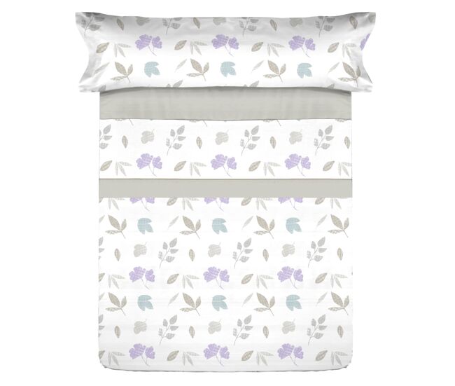 Juego sábanas microfibra verano carls beige cama 90cm donegal collections