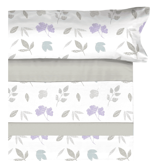 Conjunto de lençóis de microfibra Summer Carls Beige para cama 90cm Donegal Collections