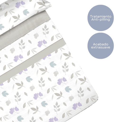 Conjunto de lençóis de microfibra Summer Carls Beige para cama 90cm Donegal Collections