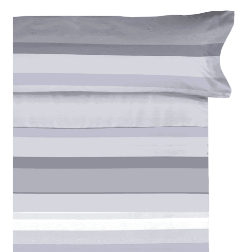 Conjunto de lençóis de microfibra Summer Nicol Gris para cama 150cm Donegal Collections