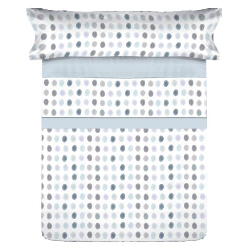 Conjunto de lençóis de microfibra Summer Gomil Azul para cama 105cm Donegal Collections