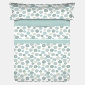Conjunto de lençóis de microfibra Summer Levls Aqua para cama 105cm Donegal Collections