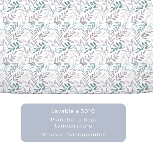Conjunto de lençóis de microfibra Summer Dnan Aqua para cama 105cm Donegal Collections