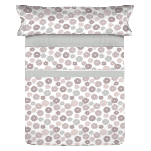 Conjunto de lençóis de microfibra Summer Levls Gris para cama 135cm Donegal Collections