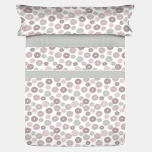 Conjunto de lençóis de microfibra Summer Levls Gris para cama 135cm Donegal Collections