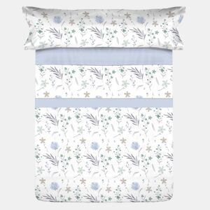 Conjunto de lençóis de microfibra Summer Civel Azul para cama 90cm Donegal Collections