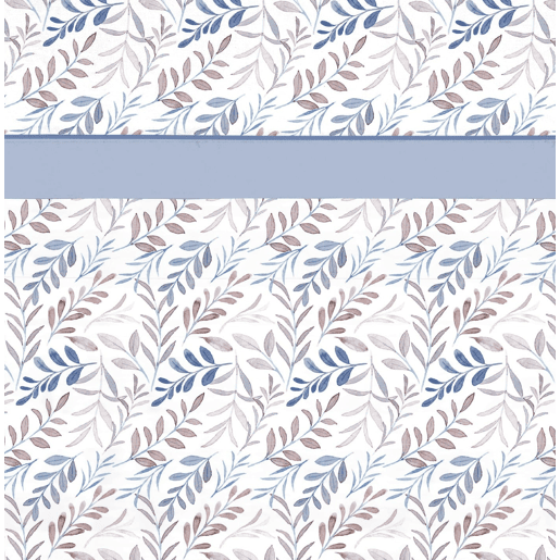 Conjunto de lençóis de microfibra Summer Dnan Azul para cama 90cm Donegal Collections