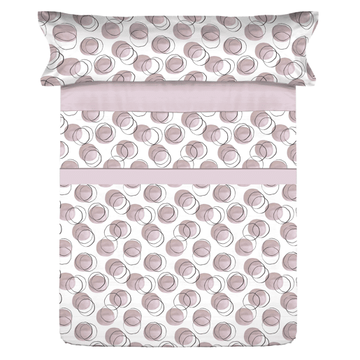 Conjunto de lençóis de microfibra Summer Clion Rosa para cama 135cm Donegal Collections