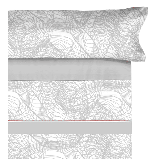 Conjunto de lençóis de microfibra Summer Infint Gris para cama 150cm Donegal Collections