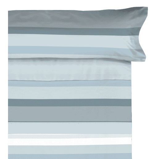 Conjunto de lençóis de microfibra Summer Nicol Azul para cama 150cm Donegal Collections