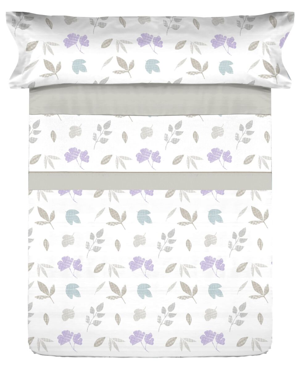 Juego sábanas microfibra verano carls beige cama 105cm donegal collections