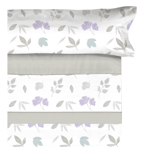 Conjunto de lençóis de microfibra Summer Carls Beige para cama 105cm Donegal Collections