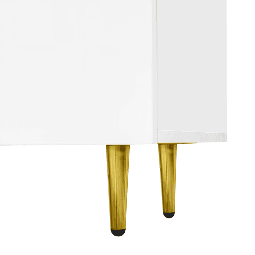 Mesa de TV L 170 cm - com 4 portas - MDF - Branco