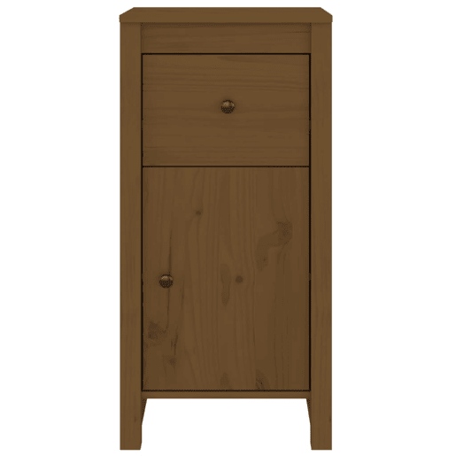 vidaXL Aparadores 2 pcs 40x35x80 cm pinho maciço castanho mel vidaXL Aparadores 2 pcs 40x35x80 cm pinho maciço castanho mel