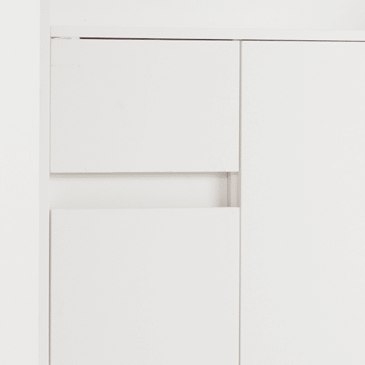 Sapateira - 7 compartimentos e 1 gaveta - com prateleiras reguláveis - Branco