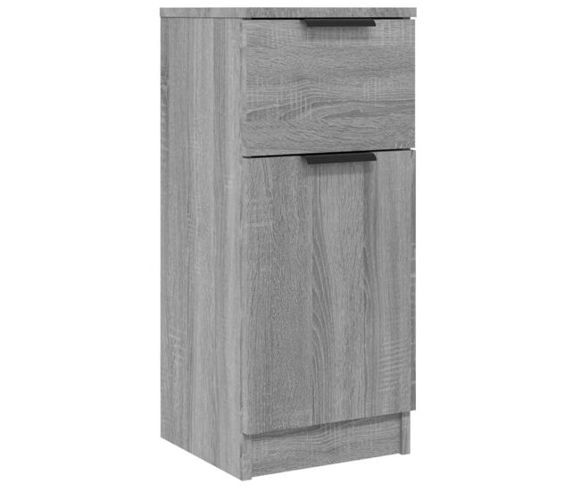 Vidaxl aparador de madera contrachapada gris sonoma 30x30x70 cm