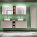 Conjunto de muebles con lavabo doble columna y armario Eros Conjunto de muebles con lavabo doble columna y armario Eros Topo