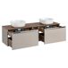 Conjunto de muebles con lavabo doble columna y armario Eros Conjunto de muebles con lavabo doble columna y armario Eros Topo