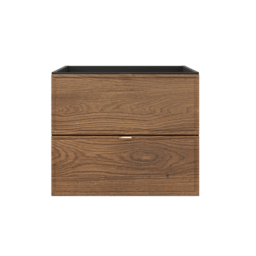 Móvel lavatório simples encastrável 60cm Elena Madeira e preto