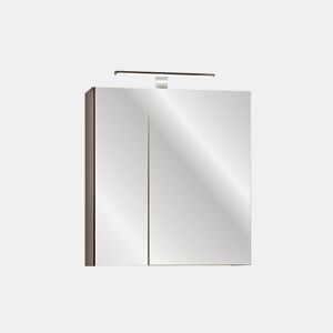 Espelho armário mural 60cm Éros Taupe
