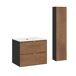 Conjunto de muebles con lavabo individual y columna Elena 60 Conjunto de muebles con lavabo individual y columna Elena 60 Madera