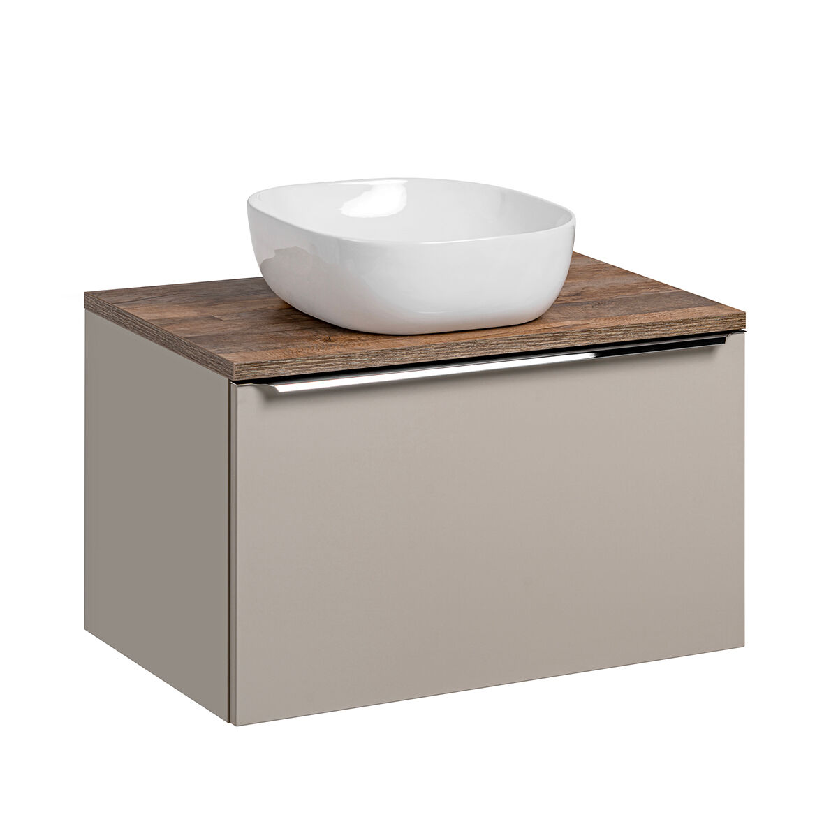 Mueble lavabo individual 80cm éros topo