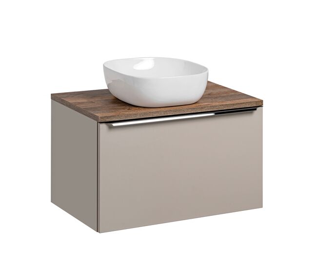 Mueble lavabo individual 80cm éros topo